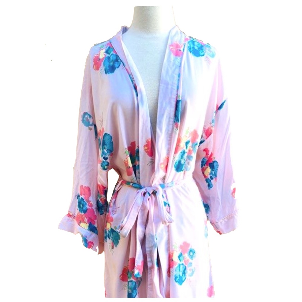 Nordstrom Lingerie Short Floral Robe • Med…